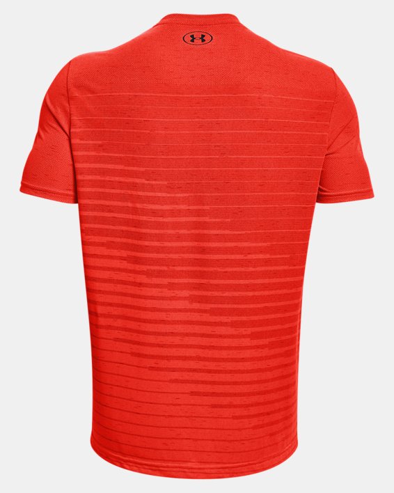 Men's UA Seamless Fade Short Sleeve, Orange, pdpMainDesktop image number 5